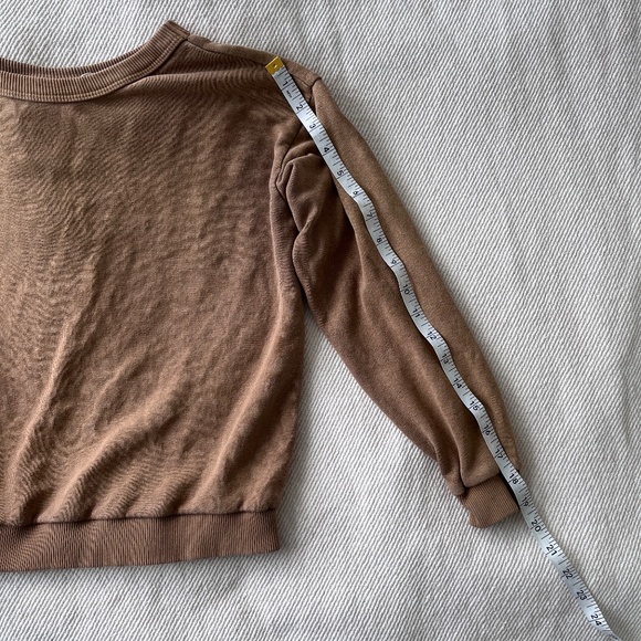 Jungmaven Crux Cropped Terry Sweatshirt / Sweater in Coyote, Size XS - Picture 14 of 14